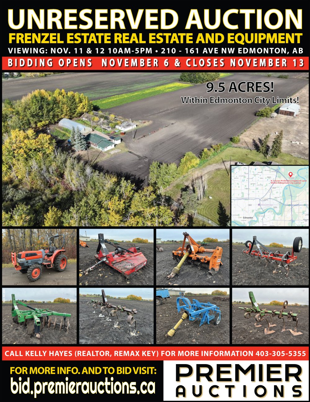 Frenzel Estate Real Estate and Equipment Auction November 13, 2024